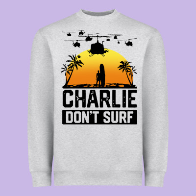 Summer Vacation Charlie Don't Surf Heavyweight Sweatshirt Designed By Artisfamous