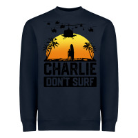 Navy summer vacation charlie don't surf Heavyweight Sweatshirt - artisFamous