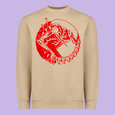 Xenomorph Heavyweight Sweatshirt Designed By Artisfamous
