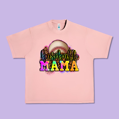 Baseball Mama Urban Heavy Tee Designed By Oliviacreatesart