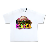 White baseball mama Urban Heavy Tee - OliviaCreatesArt