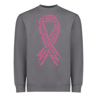 Storm Pink Ribbon Heavyweight Sweatshirt - artisFamous