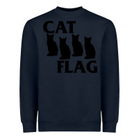 Navy cat flag Heavyweight Sweatshirt - artisFamous