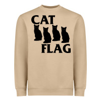 Mushroom cat flag Heavyweight Sweatshirt - artisFamous