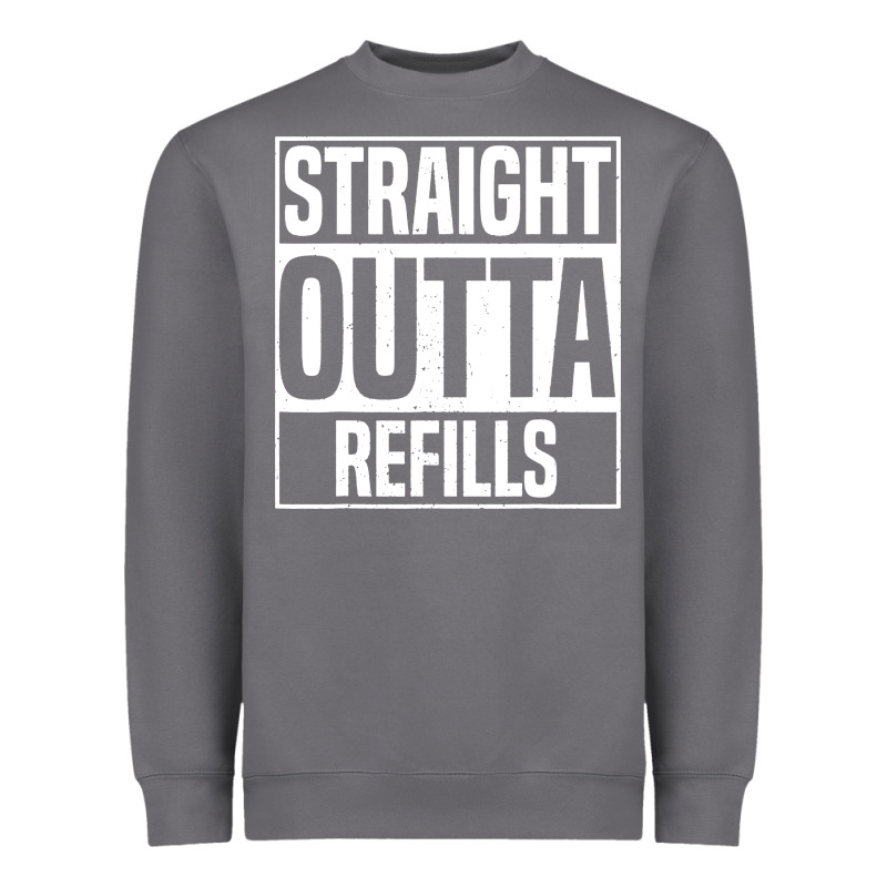Straight Outta Refills Funny Pharmacy Technician Pharmacist Heavyweight Sweatshirt by artisFamous | Teevron