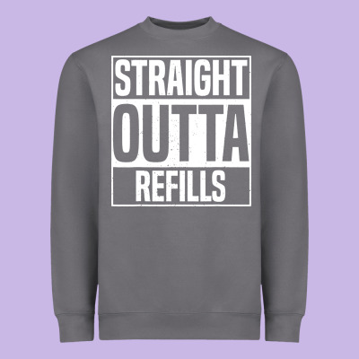 Straight Outta Refills Funny Pharmacy Technician Pharmacist Heavyweight Sweatshirt Designed By Artisfamous