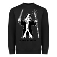 Black you shall not pass go Heavyweight Sweatshirt - artisFamous