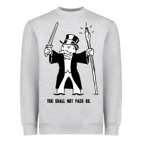 Heather Grey you shall not pass go Heavyweight Sweatshirt - artisFamous