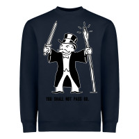 Navy you shall not pass go Heavyweight Sweatshirt - artisFamous