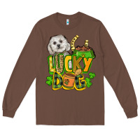 Chestnut lucky dog St. Patrick's Long Sleeve Tee - FaDigitalArtStudio