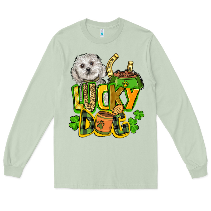 Lucky Dog St. Patrick's Long Sleeve Tee by FaDigitalArtStudio | Teevron