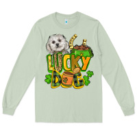 Matcha lucky dog St. Patrick's Long Sleeve Tee - FaDigitalArtStudio