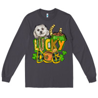 Smoke lucky dog St. Patrick's Long Sleeve Tee - FaDigitalArtStudio