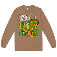 Toasted Coconut lucky dog St. Patrick's Long Sleeve Tee - FaDigitalArtStudio