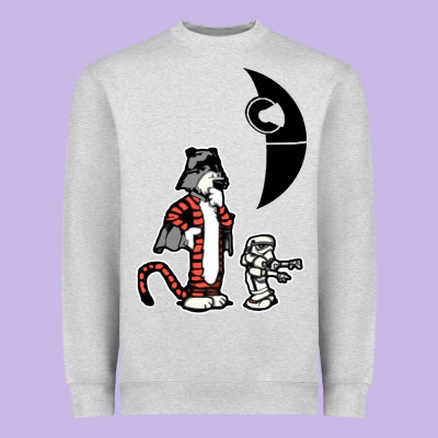 Hobbes And Calvin Heavyweight Sweatshirt Designed By Artisfamous
