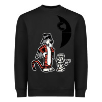 Black hobbes and calvin Heavyweight Sweatshirt - artisFamous