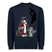 Navy hobbes and calvin Heavyweight Sweatshirt - artisFamous
