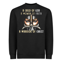 Black child of god woman of faith warrior of christ Heavyweight Sweatshirt - artisFamous