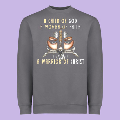Child Of God Woman Of Faith Warrior Of Christ Heavyweight Sweatshirt Designed By Artisfamous