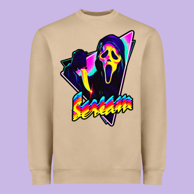 Scream Horror Movie Heavyweight Sweatshirt Designed By Artisfamous