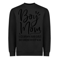 Black boy mom less drama than girls but harder to Heavyweight Sweatshirt - artisFamous