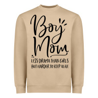 Boy Mom Less Drama Than Girls But Harder To Heavyweight Sweatshirt | Teevron