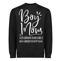 Black boy mom less drama than girls but harder to Heavyweight Sweatshirt - artisFamous