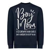 Navy boy mom less drama than girls but harder to Heavyweight Sweatshirt - artisFamous