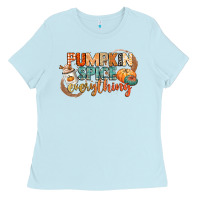 Baby Blue pumpkin spice everything Ladies Tee - CowGirlArtShop