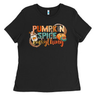 Black pumpkin spice everything Ladies Tee - CowGirlArtShop
