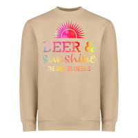 Mushroom the only bs i need is beer sunshine Heavyweight Sweatshirt - artisFamous