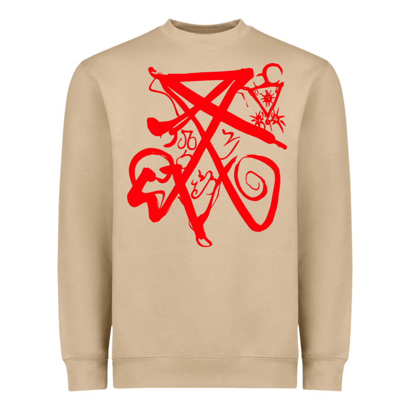 Lucifer Calligraphy 2 Heavyweight Sweatshirt by artisFamous | Teevron