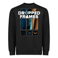Black dropped frames Heavyweight Sweatshirt - artisFamous