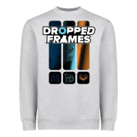Heather Grey dropped frames Heavyweight Sweatshirt - artisFamous
