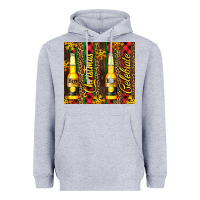 Heather Grey beer bottle for christmas Heavyweight Hoodie - AdoDesignShop