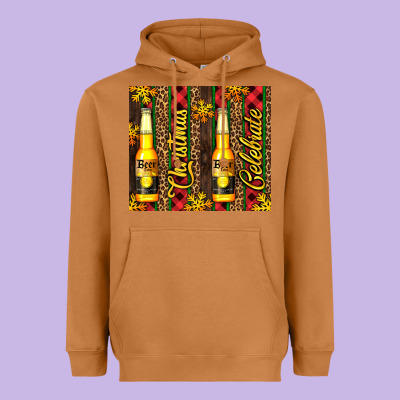 Beer Bottle For Christmas Heavyweight Hoodie Designed By Adodesignshop