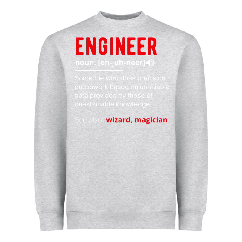 Engineer Definition Heavyweight Sweatshirt by artisFamous | Teevron