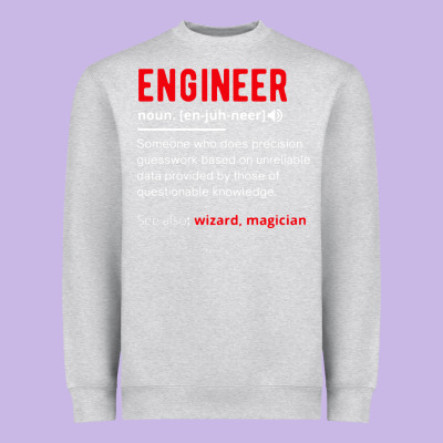 Engineer Definition Heavyweight Sweatshirt Designed By Artisfamous