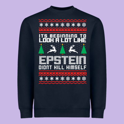 Epstein Didnt Kill Himself Christmas Heavyweight Sweatshirt Designed By Artisfamous