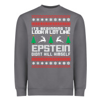 Storm epstein didnt kill himself christmas Heavyweight Sweatshirt - artisFamous