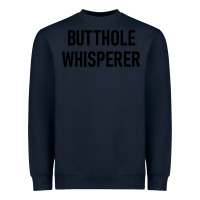 Navy butthole whisperer Heavyweight Sweatshirt - artisFamous