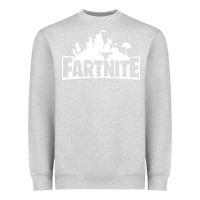 Heather Grey fartnite Heavyweight Sweatshirt - artisFamous