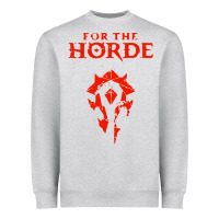 Heather Grey for the horde Heavyweight Sweatshirt - artisFamous