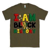 Army Green i am black history Classic Tee - Artiststas