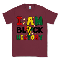 Burgundy i am black history Classic Tee - Artiststas