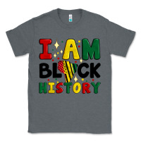Charcoal Heather i am black history Classic Tee - Artiststas