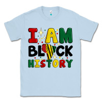 Dusty Blue i am black history Classic Tee - Artiststas