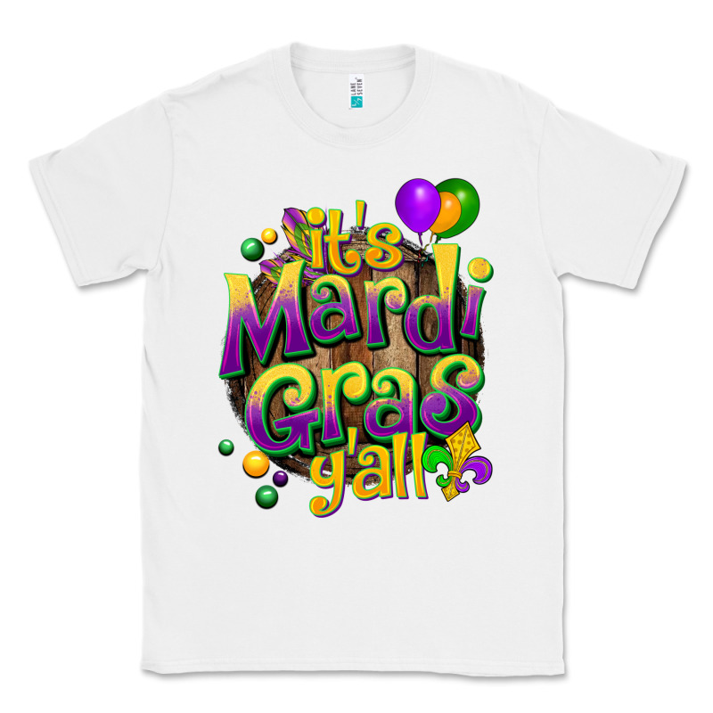 Its Mardi Gras Yall Classic Tee by CowGirlArtShop | Teevron