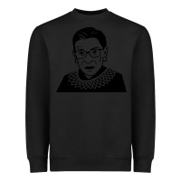 Black ruth bader ginsburg Heavyweight Sweatshirt - artisFamous