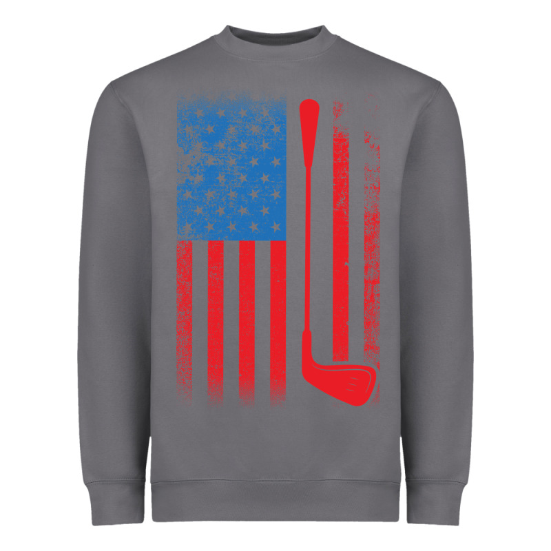 Golf With Usa Flag Heavyweight Sweatshirt by artisFamous | Teevron